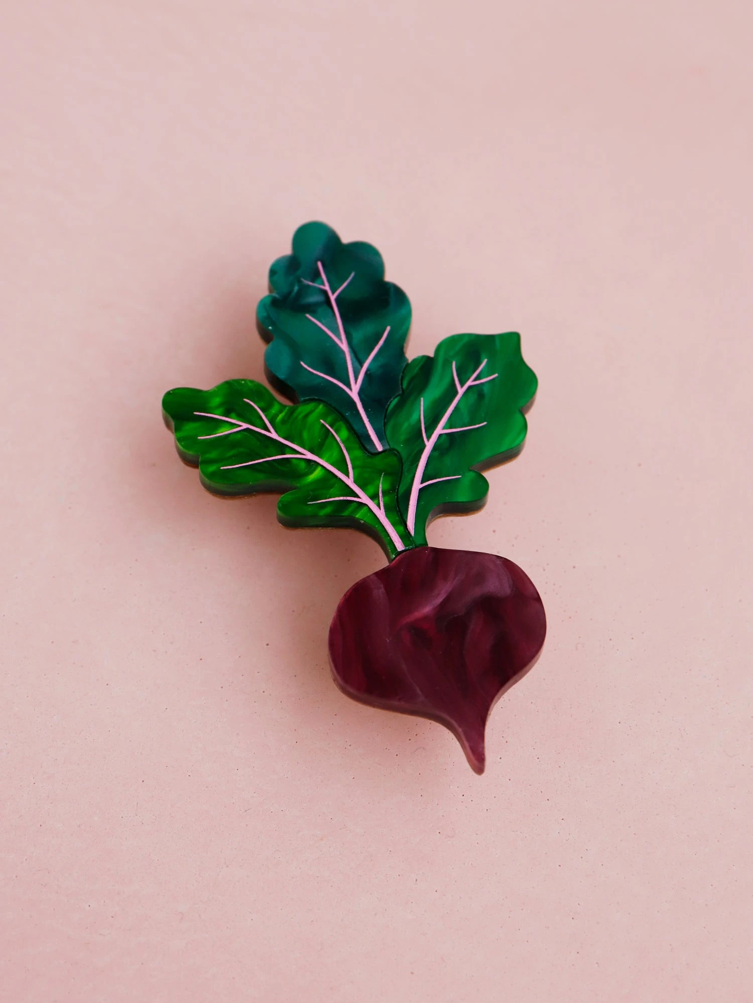 Wolf & Moon Beetroot Brooch 5 Wolf & Moon Beetroot Brooch - Image 4