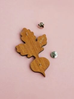 Wolf & Moon Beetroot Brooch 13 Wolf & Moon Beetroot Brooch -Wolf & Moon beetroot brooch lifestyle 3