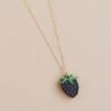 Wolf & Moon Blackberry Necklace -Wolf & Moon blackberry necklace lifestyle 1