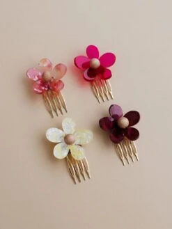 Wolf & Moon Blossom Hair Comb -Wolf & Moon blossom combs all lifestyle 1