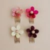 Wolf & Moon Blossom Hair Comb