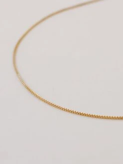 Wolf & Moon Gold-Filled Box Chain