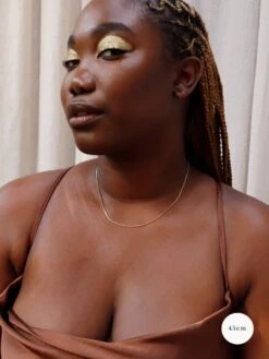 Wolf & Moon Gold-Filled Box Chain -Wolf & Moon box goldfilled 45cm model 3 label