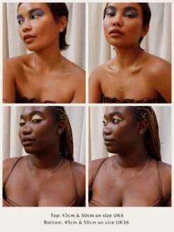 Wolf & Moon Sterling Silver Figaro Chain -Wolf & Moon chainsizesmodels