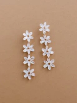 Wolf & Moon Connie Statement Earrings In Off White -Wolf & Moon connie statement earrings offwhite lifestyle 1