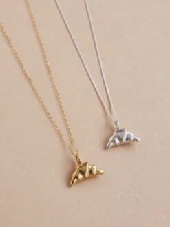 Wolf & Moon Croissant Necklace