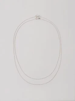 Wolf & Moon Fine Curb Chain -Wolf & Moon curb chain full view both