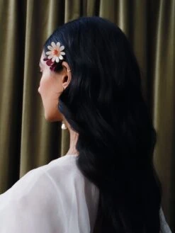 Wolf & Moon Meadow Comb Set In Dusky Pink -Wolf & Moon double daisy comb cream plum model 1 9b8732c0 5c15 4451 bde6 39ad0a2f062d