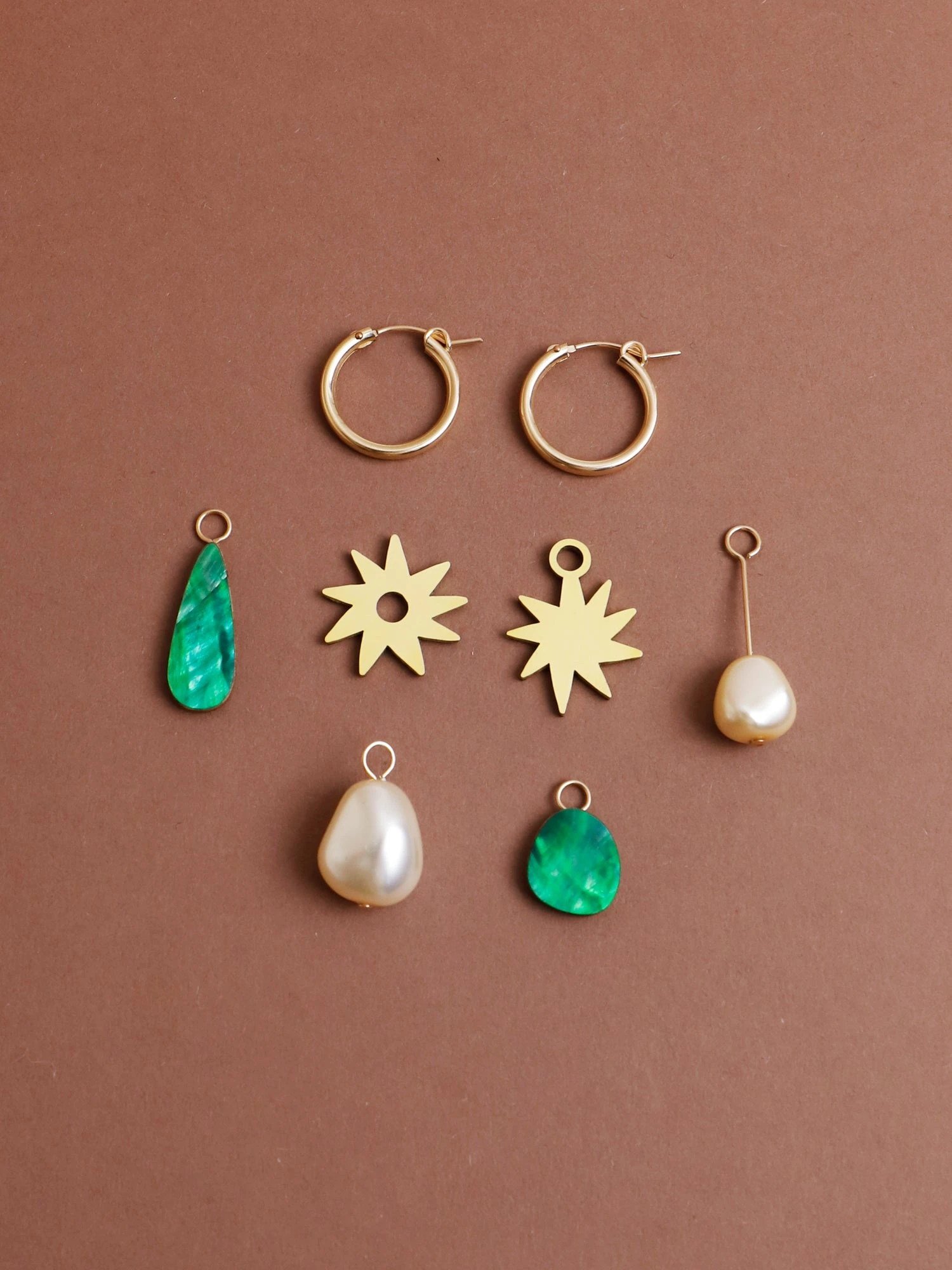 Wolf & Moon Kara Charm Hoops 3 Wolf & Moon Kara Charm Hoops