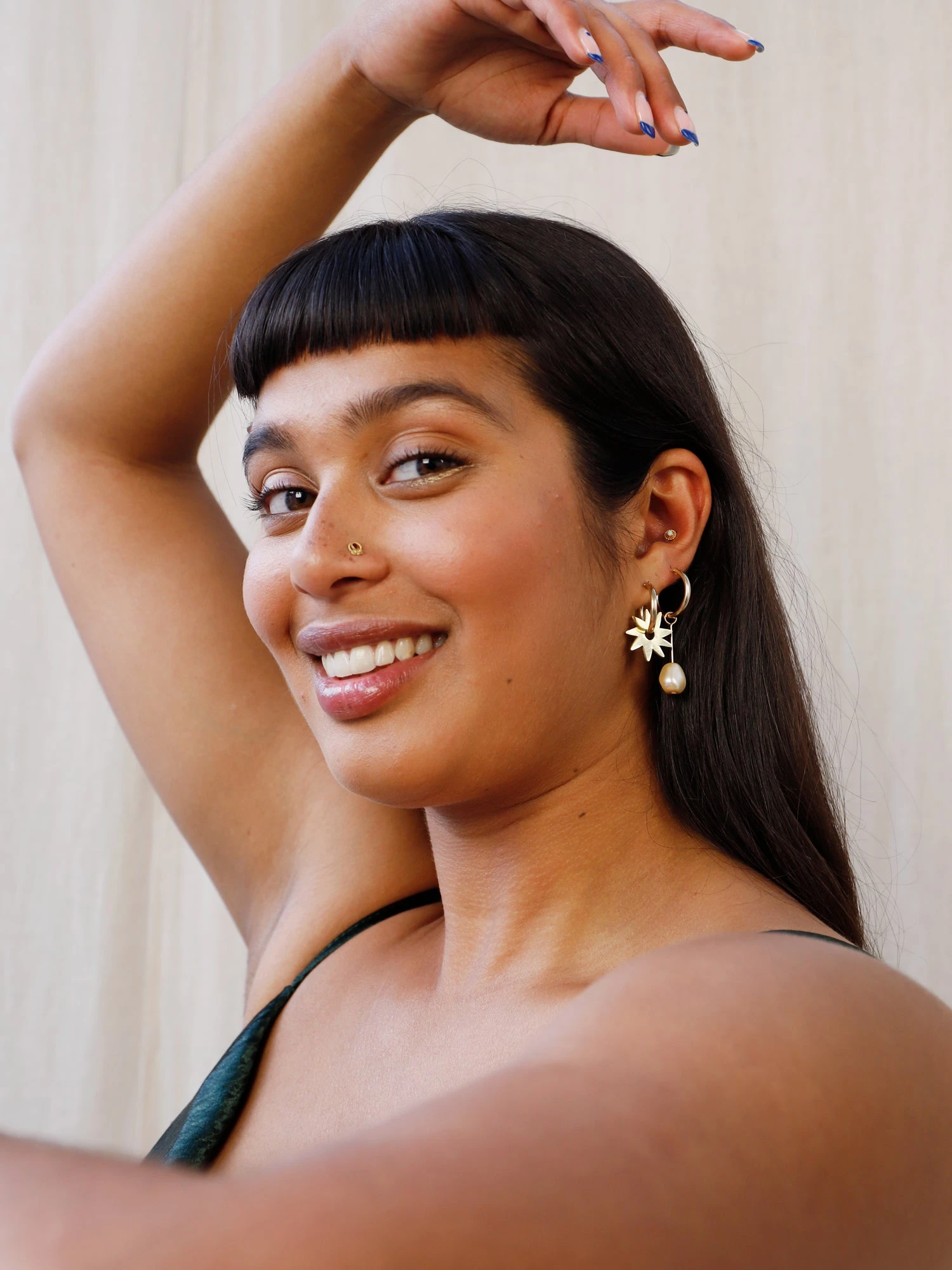 Wolf & Moon Kara Charm Hoops 4 Wolf & Moon Kara Charm Hoops - Image 2