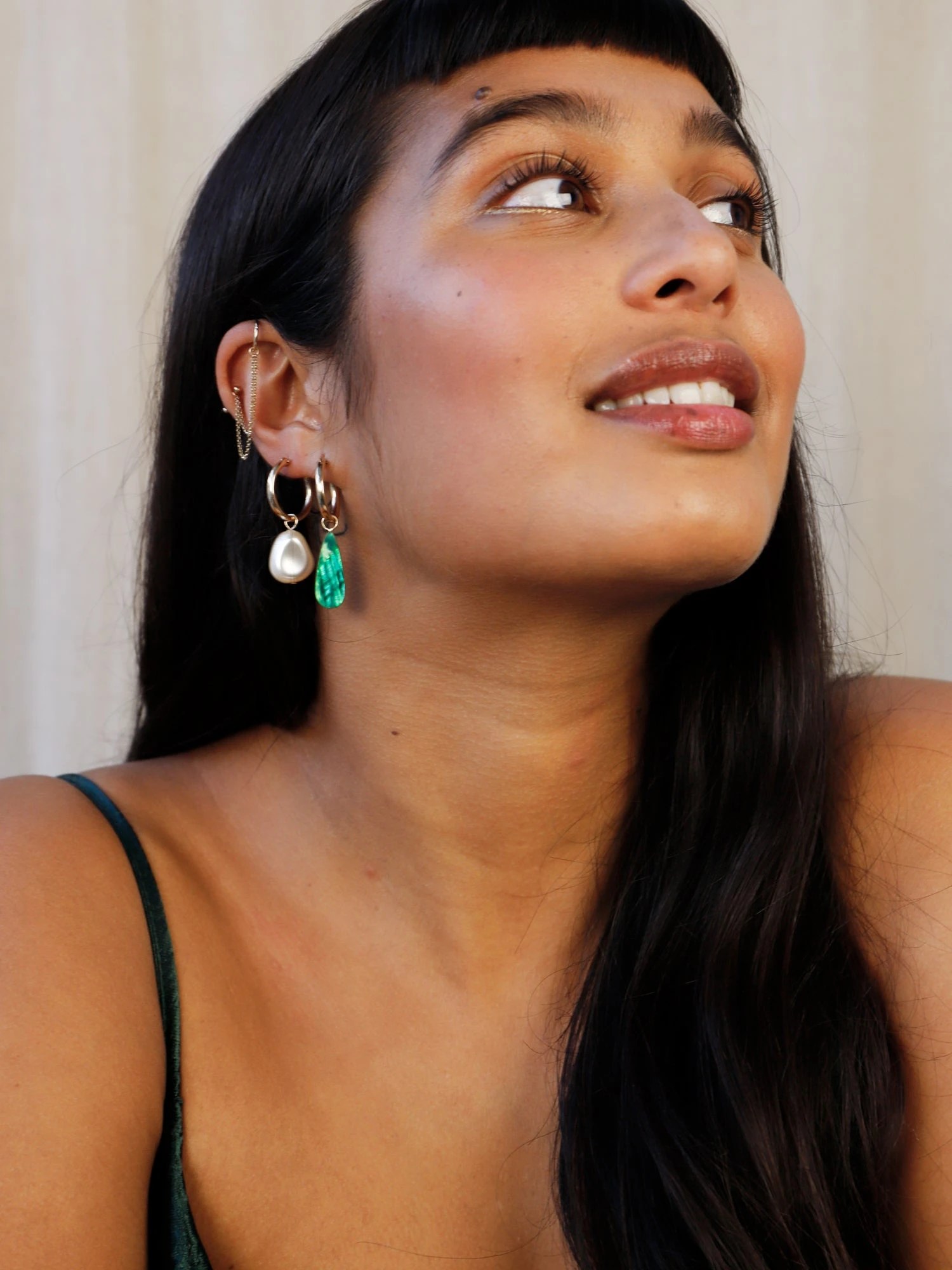 Wolf & Moon Kara Charm Hoops 6 Wolf & Moon Kara Charm Hoops - Image 4