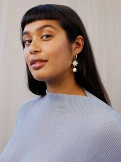 Wolf & Moon Kara Hoops -Wolf & Moon kara hoops model 3