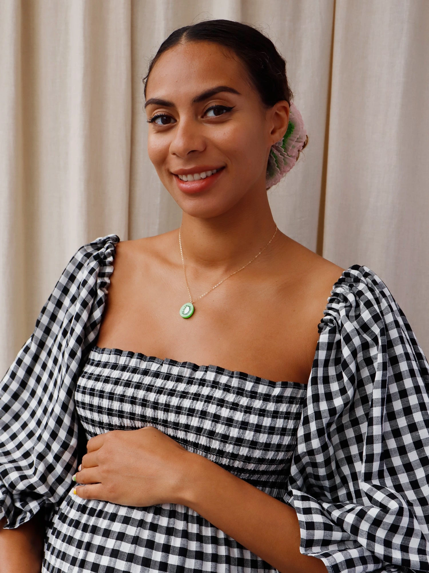 Wolf & Moon Kiwi Necklace 4 Wolf & Moon Kiwi Necklace - Image 2