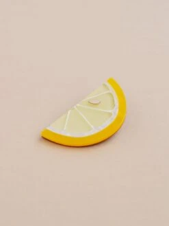Wolf & Moon Lemon Slice Hair Clip -Wolf & Moon lemon hairclip lifestyle 2