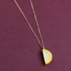 Wolf & Moon Lemon Slice Necklace