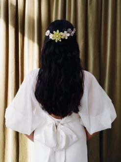 Wolf & Moon Meadow Comb Set In Green -Wolf & Moon meadow comb set green model 1