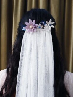 Wolf & Moon Meadow Comb Set In Lilac/Blue 15 Wolf & Moon Meadow Comb Set In Lilac/Blue -Wolf & Moon meadow comb set lilac blue model 2