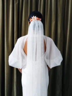 Wolf & Moon Meadow Comb Set In Pink/Orange -Wolf & Moon meadow comb set orange pink model 3