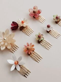 Wolf & Moon Meadow Comb Set In Dusky Pink -Wolf & Moon meadow set dusky pink lifestyle 1