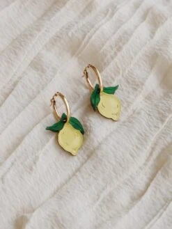 Wolf & Moon Mini Lemon II Hoops 14 Wolf & Moon Mini Lemon II Hoops -Wolf & Moon mini lemon hoops lifestyle 3