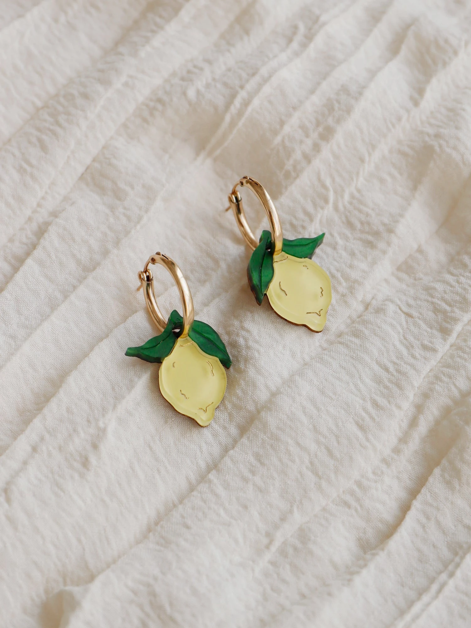 Wolf & Moon Mini Lemon II Hoops 6 Wolf & Moon Mini Lemon II Hoops - Image 4