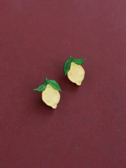 Wolf & Moon Mini Lemon II Studs