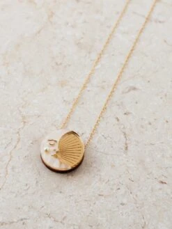 Wolf & Moon Moon Necklace - Gold