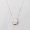 Wolf & Moon Moon Necklace - Silver -Wolf & Moon moon necklace silver front