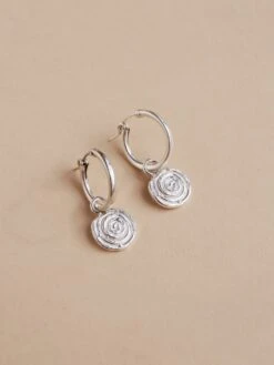 Wolf & Moon Pastry Hoops - Seconds - Individual Charms -Wolf & Moon painauraisin hoops silver lifestyle 1