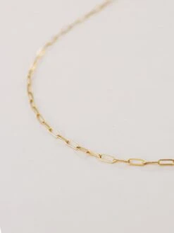 Wolf & Moon Gold-Filled Paperclip Chain