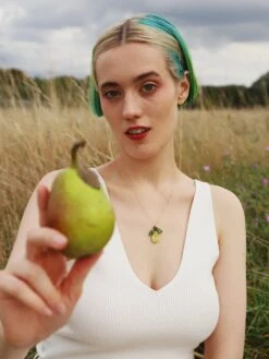 Wolf & Moon Pear Necklace II 13 Wolf & Moon Pear Necklace II -Wolf & Moon pear necklace ii model 1