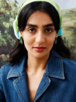 Wolf & Moon Peas In A Pod Studs - Clip On -Wolf & Moon peas in a pod studs model 1