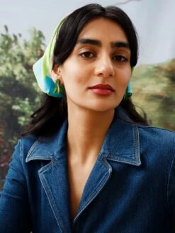 Wolf & Moon Peas In A Pod Studs - Clip On -Wolf & Moon peas in a pod studs model 2