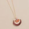 Wolf & Moon Scallop Shell Necklace