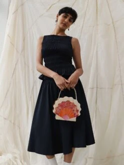 Wolf & Moon Scallop Shell Bag In Sunset 15 Wolf & Moon Scallop Shell Bag In Sunset -Wolf & Moon shell bag sunset model 3