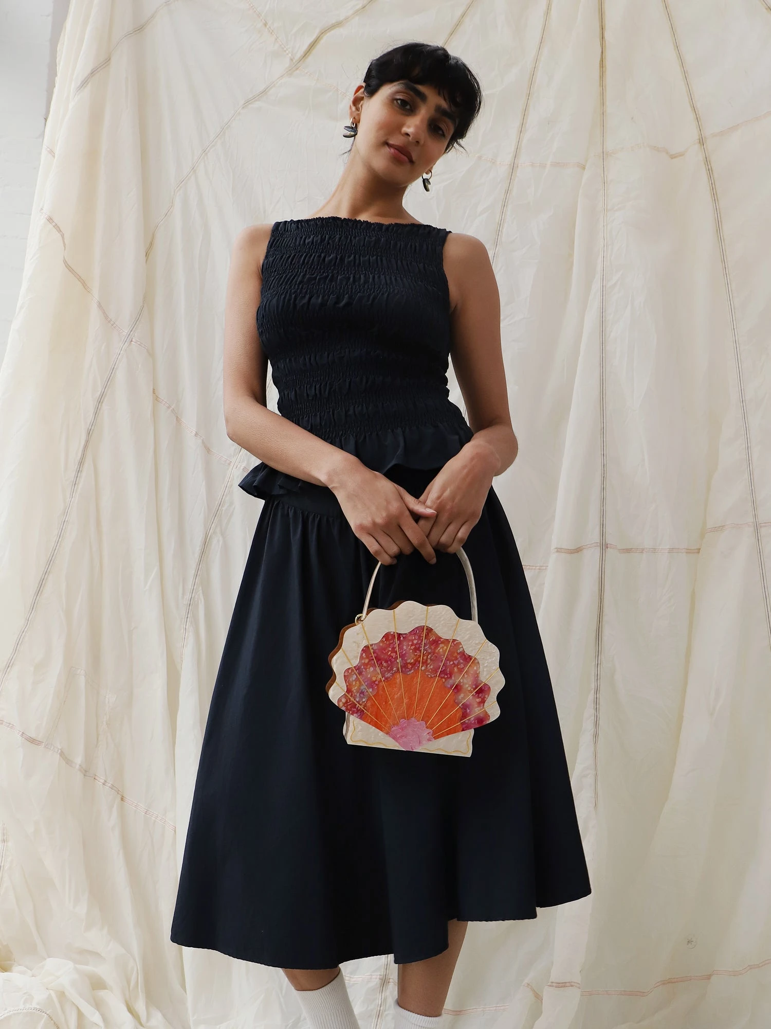 Wolf & Moon Scallop Shell Bag In Sunset 6 Wolf & Moon Scallop Shell Bag In Sunset - Image 4