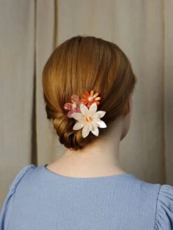 Wolf & Moon Meadow Comb Set In Pink/Orange -Wolf & Moon sophie 3 2