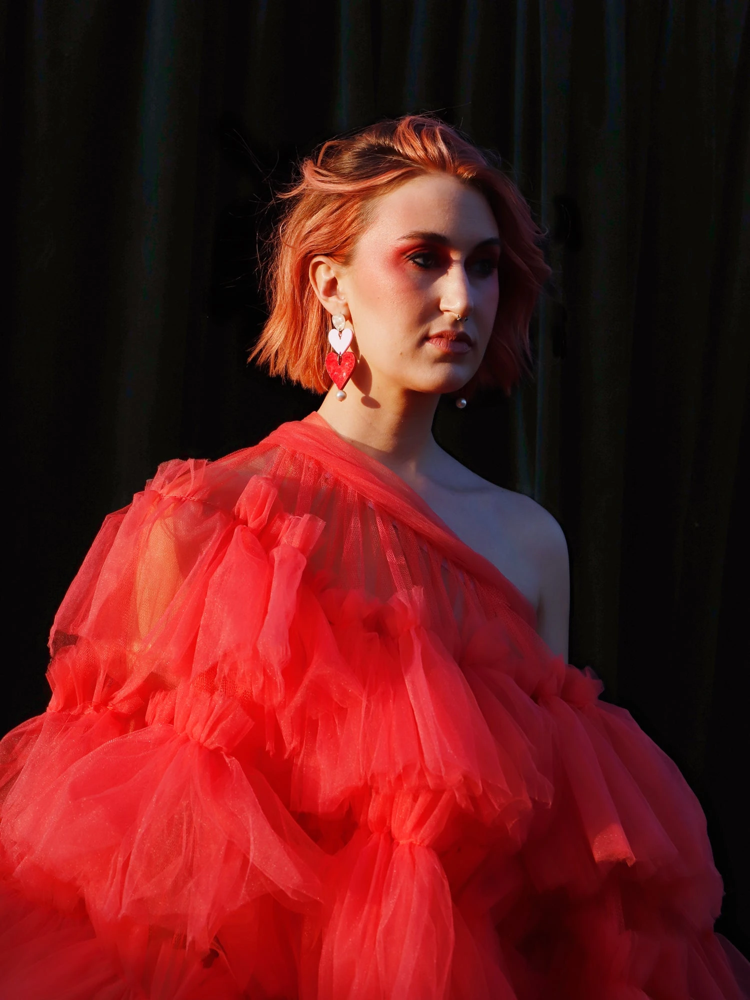 Wolf & Moon Stevie Earrings In Pink/Red 11 Wolf & Moon Stevie Earrings In Pink/Red - Image 9