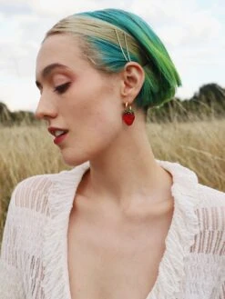 Wolf & Moon Rosy Fruit Hoops Set -Wolf & Moon strawberry hoops ii model 4 b518c3a0 8f55 4542 adb5 a14350604d9c