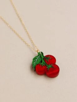 Wolf & Moon Tomato Necklace -Wolf & Moon tomato necklace lifestyle 2 updated1