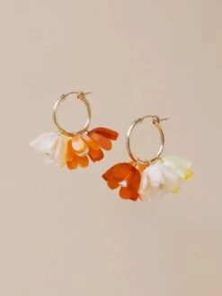 Wolf & Moon Tulip Meadow Hoops In Honey 13 Wolf & Moon Tulip Meadow Hoops In Honey -Wolf & Moon tulip meadow hoops honey lifestyle 3