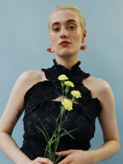 Wolf & Moon Tulip Meadow Hoops In Honey 19 Wolf & Moon Tulip Meadow Hoops In Honey -Wolf & Moon tulip meadow hoops honey model 1