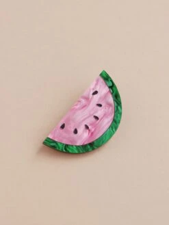 Wolf & Moon Watermelon Hair Clip -Wolf & Moon watermelon hairclip lifestyle 1