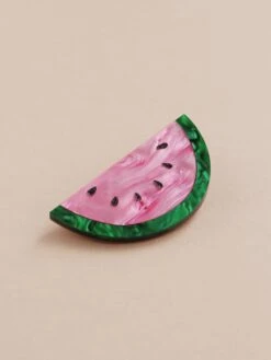 Wolf & Moon Watermelon Hair Clip -Wolf & Moon watermelon hairclip lifestyle 2