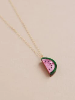 Wolf & Moon Watermelon Necklace -Wolf & Moon watermelon necklace 2023 lifestyle 2
