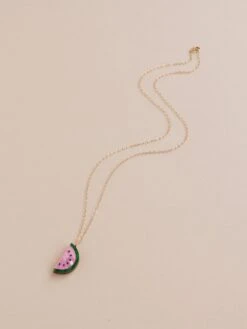 Wolf & Moon Watermelon Necklace -Wolf & Moon watermelon necklace 2023 lifestyle 3