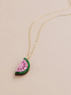 Wolf & Moon Watermelon Necklace -Wolf & Moon watermelon necklace 2023 lifestyle 4