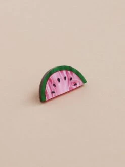 Wolf & Moon Watermelon Pin -Wolf & Moon watermelon pin lifestyle 2