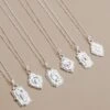 Wolf & Moon Zodiac Necklace - Silver -Wolf & Moon zodiac pendants silver lifestyle group 5